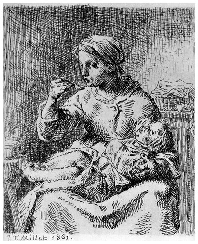 Kása, 1861-1924 alkotó: Jean Francois Millet