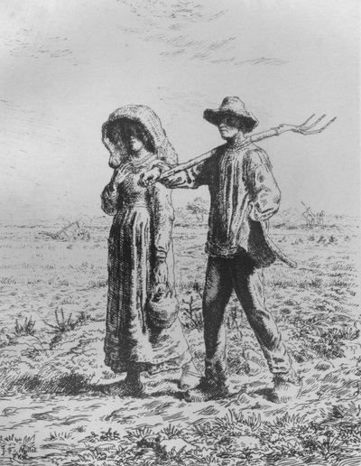 Munkába indulás, 1863 alkotó: Jean Francois Millet