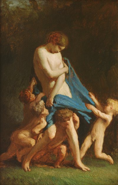Szerelem diadalmas, 1847-48 körül (olaj, fa) alkotó: Jean Francois Millet