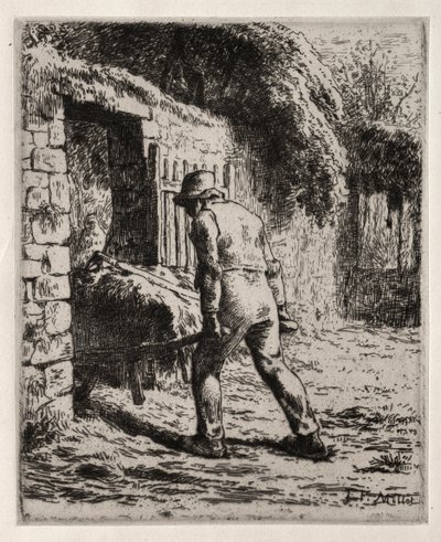 A trágyakupacból visszatérő paraszt alkotó: Jean Francois Millet