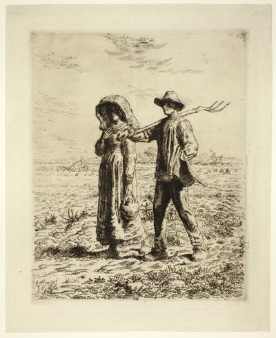Munkába menő parasztok alkotó: Jean Francois Millet