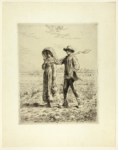 Munkába menő parasztok alkotó: Jean Francois Millet
