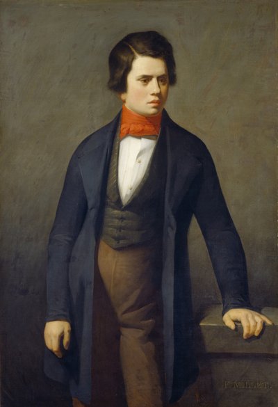 Leconte de Lisle portréja 1818-1894 alkotó: Jean Francois Millet