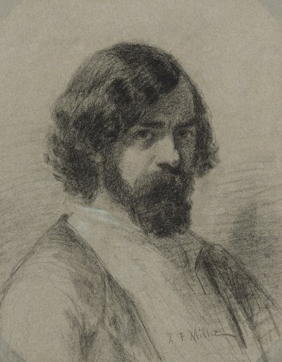 Narcissus Virgil Diaz de la Peña portréja, 1848. alkotó: Jean Francois Millet