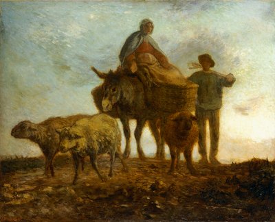 Vissza a mezőkről, alkotó: Jean Francois Millet