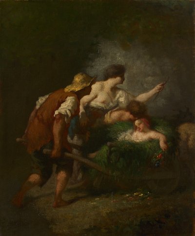 Visszatérés a mezőről, 1846-1847 körül alkotó: Jean Francois Millet