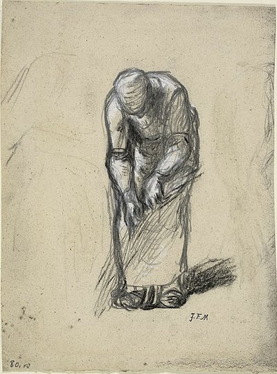 Tanulmány a lenhúzáshoz alkotó: Jean Francois Millet