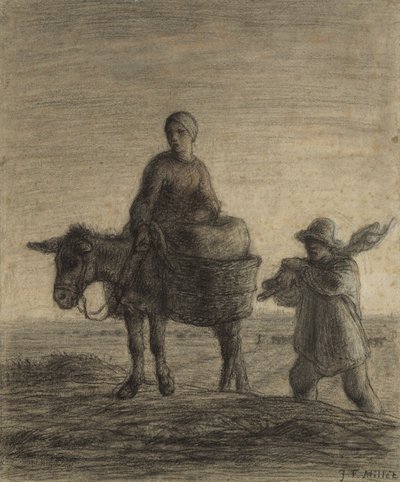 A munkába indulás, 1857 alkotó: Jean Francois Millet