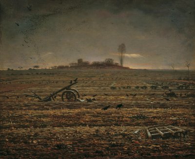 Chailly síksága boronával és ekével, 1862. alkotó: Jean Francois Millet