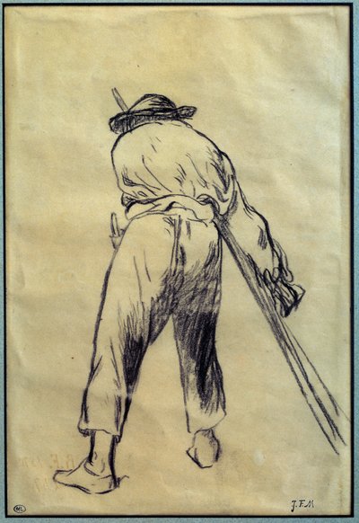 Jean Francois Millet (1814-1875) Arató rajz előkészítése 19. századi Párizs, Louvre Múzeum alkotó: Jean Francois Millet