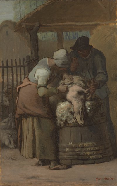 A báránynyírók, 185761. alkotó: Jean Francois Millet