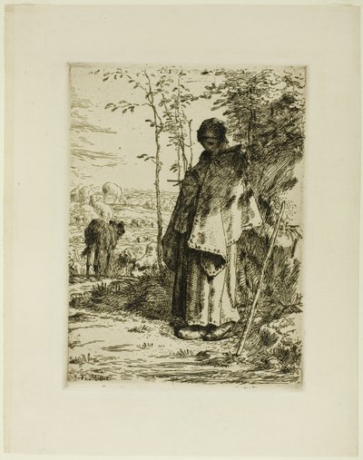 A pásztorlány kötése alkotó: Jean Francois Millet