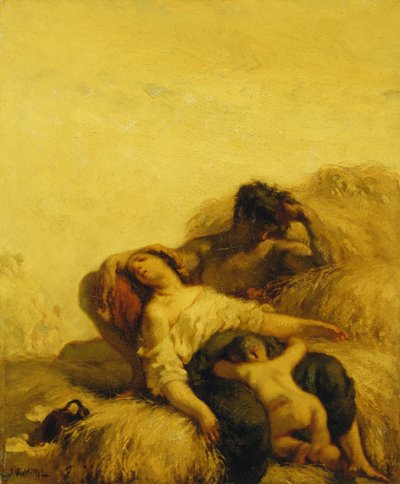 Az alvó kaszások; Az alvó kaszások, 1847-48 körül alkotó: Jean Francois Millet