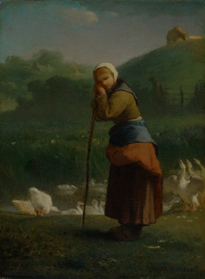 „A libalány Gruchyban”, 1854-6 alkotó: Jean Francois Millet