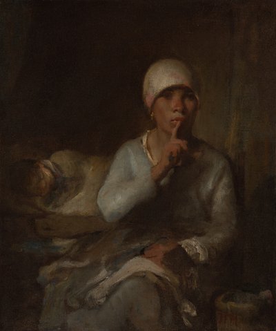 Nő és gyermek (csend) alkotó: Jean Francois Millet