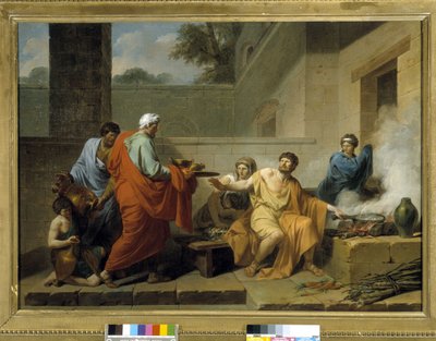 Az ókori Róma: "Manius Curius Dentatus megtagadja a samniták ajándékait" alkotó: Jean François Pierre Peyron