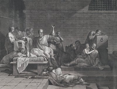 Szókratész halála, 1790. alkotó: Jean François Pierre Peyron