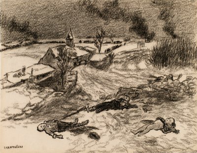 A csata után alkotó: Jean Francois Raffaelli