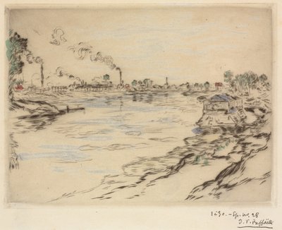 A Szajna Asnières-ben alkotó: Jean Francois Raffaelli