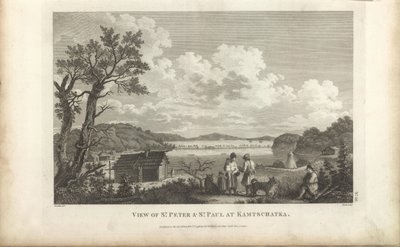 Kilátás a Petropavlovszki kikötőre, 1780-as évek. alkotó: Jean Francois de Galaup La Perouse