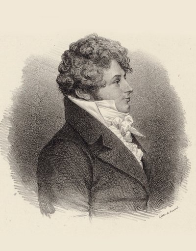 Daniel Steibelt zongoraművész és zeneszerző portréja 1765-1823, 1834. alkotó: Jean François Benard