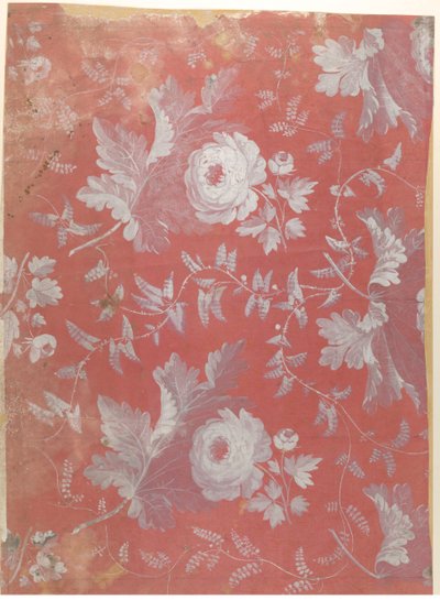 Design mintás selyemhez, kb. 1780-1825. alkotó: Jean François Bony.
