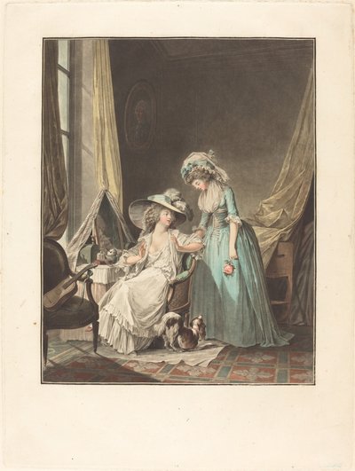 A nehéz vallomás alkotó: Jean François Janinet after Nicolas Lavreince