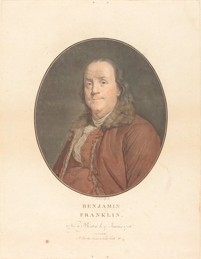 Benjamin Franklin alkotó: Jean François Janinet and Joseph Siffred Duplessis