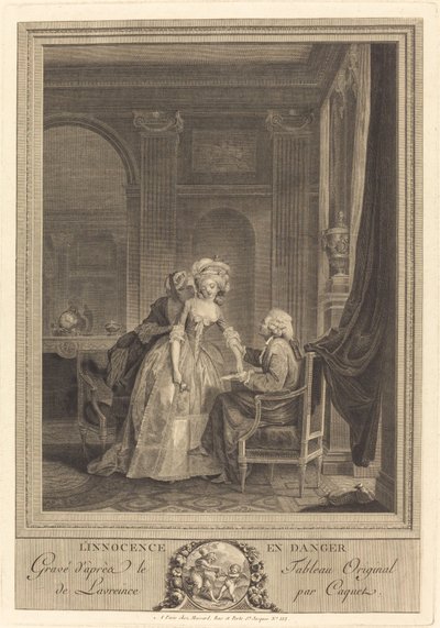 Az ártatlanság veszélyben alkotó: Jean Gabriel Caquet after Nicolas Lavreince
