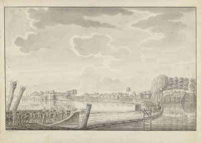 Támadás Ouderkerk aan de Amstelnél, 1787 alkotó: Jean George Teissier (signed by artist)