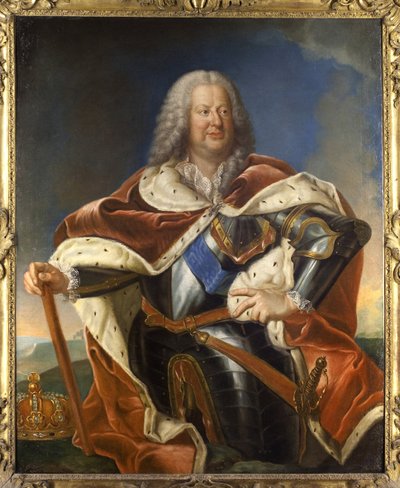 Stanislas Leszczynski portréja (Leszczinski alkotó: Jean Girardet