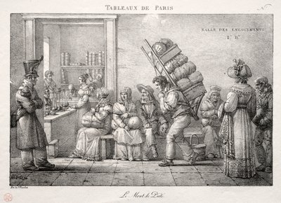 Párizsi jelenetek: A zálogház. alkotó: Jean Henri Marlet