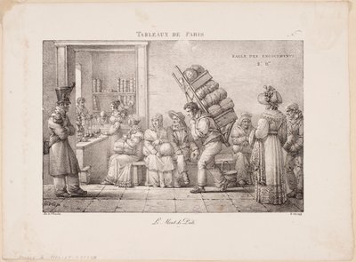 Párizsi képek. A zálogház. alkotó: Jean Henri Marlet