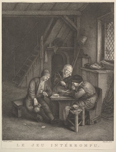 The Interrupted Game The Interrupted Game, 1730-68. alkotó: Jean Heudelot
