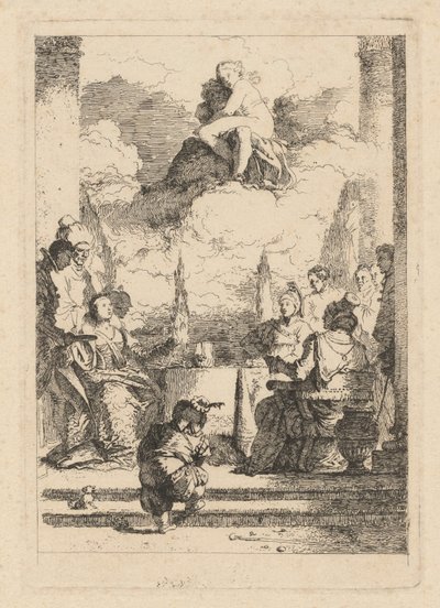 Antonius és Kleopátra lakomája alkotó: Jean Honoré Fragonard after Giovanni Battista Tiepolo