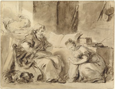 Imádság a nagypapáért alkotó: Jean Honore Fragonard
