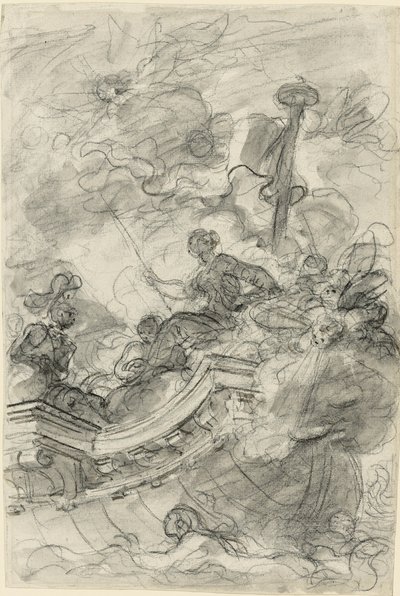Astolfo elhajózik Andronicával és Sofrosinával alkotó: Jean Honore Fragonard