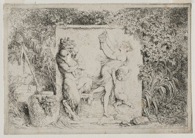 Bacchanales: A szatírok tánca, 1763. alkotó: Jean Honore Fragonard
