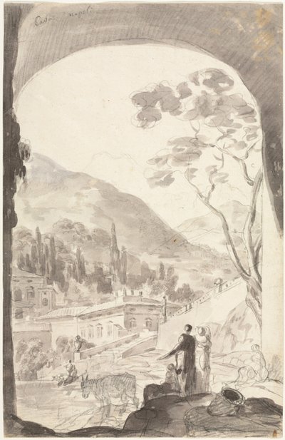 Cava Napoli, 1700-as vagy 1800-as évek. alkotó: Jean Honore Fragonard
