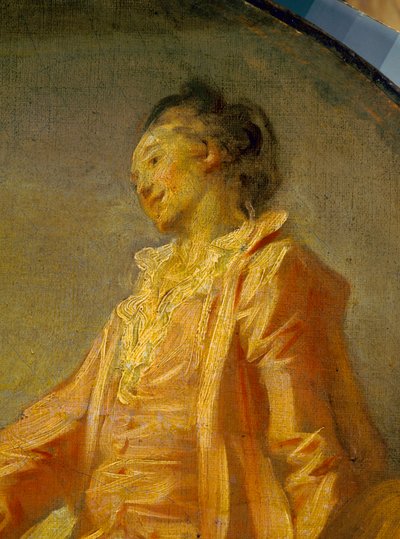 Részlet „” A modell kezdete”” Egy fiatal félénk modell merészkedett az lenni. Jean Honore Fragonard (1732-1806) festménye. Párizs. Jacquemart Andre Múzeum alkotó: Jean Honore Fragonard