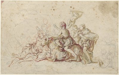 A Jupiter által elrabolt Európát bika képében (?) alkotó: Jean Honore Fragonard