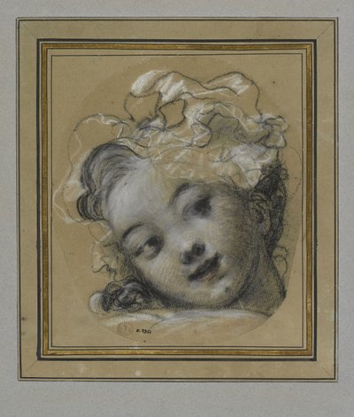 Lány Bonnet-vel alkotó: Jean Honore Fragonard