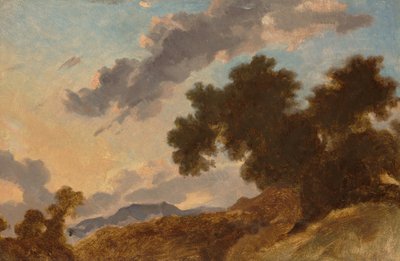Hegyi táj naplementekor, c. 1765. alkotó: Jean Honore Fragonard