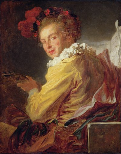 Zene, Monsieur de la Breteche, Saint-non apát testvérének portréja, 1769 alkotó: Jean Honore Fragonard