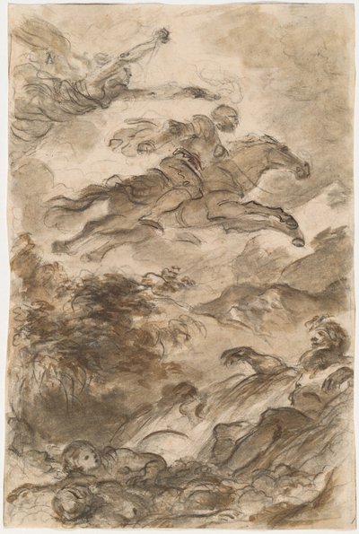 Rinaldo, Astride Baiardo, elrepül Angelica nyomában alkotó: Jean Honore Fragonard