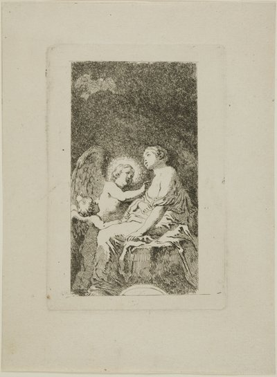 Alexandriai Szent Katalin, akit egy angyal gyógyított meg alkotó: Jean Honore Fragonard