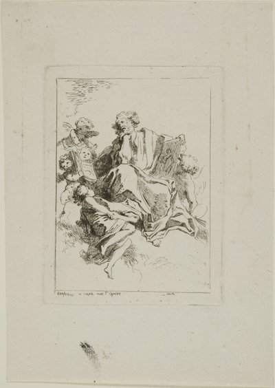 Szent Lukács alkotó: Jean Honore Fragonard