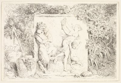 A szatírok tánca a Bacchanales, avagy a szatírok játékaiból alkotó: Jean Honore Fragonard