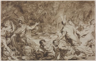 Decius Mus temetése alkotó: Jean Honore Fragonard