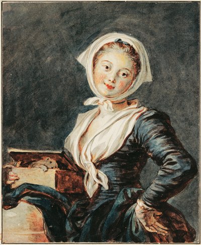 A lány a mormotával alkotó: Jean Honore Fragonard